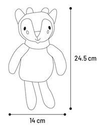 Flamingo Kroa Hirsch Plüschspielzeug für Hunde mit Squeaker bunt – Bild 1 von 2