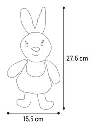 Flamingo Kroa Kaninchen Hundespielzeug aus Plüsch mit Squeaker Mehrfarbig – Bild 1 von 3