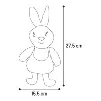 Produktbild von Flamingo Kroa Kaninchen Hundespielzeug aus Plüsch mit Squeaker Mehrfarbig