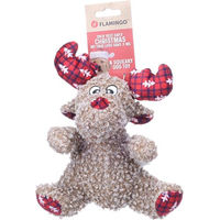 Produktbild von Flamingo Krola Rentier Plüschspielzeug für Hunde Braun 19x13x24cm