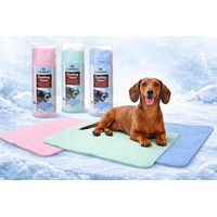 Produktbild von Flamingo Kühlhandtuch Hund Bunt Polyester mit sofort kühlendem Effekt 66x43 cm