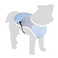Produktbild von Flamingo Kühlmantel Frozen für Hunde, Blau/Grau, Größe S