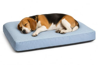 Flamingo Kühlmatte für Hunde und Katzen Rechteckiges Kissen Blau 80 x 60 cm mit abnehmbarem Bezug und rutschfester Unterseite – Bild 1 von 4