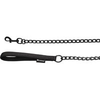 Produktbild von Flamingo Kurzführer Kettenleine Trero Schwarz aus Metall mit wasserabweisendem Neopren-Griff 70 cm - 70 cm