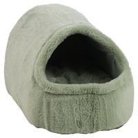 Produktbild von Flamingo Kuschelhöhle aus Plüsch für Hunde in Grün 35 x 52 x 30 cm