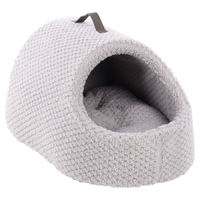 Produktbild von Flamingo Kuschelhöhle aus Plüsch für Hunde und Katzen in Grau