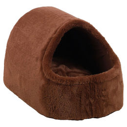 Flamingo Kuschelhöhle Ebby aus Plüsch für Hunde in Braun 35 x 52 x 30 cm – Bild 1 von 1
