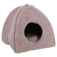 Produktbild von Flamingo Kuschelhöhle Ebby Iglu aus Plüsch für Hunde in Grau 38 x 38 x 40 cm
