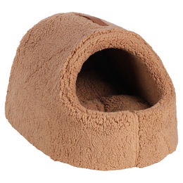 Flamingo Kuschelhöhle Felpa Mokka aus Plüsch für Hunde 35 x 52 x 30 cm – Bild 1 von 1