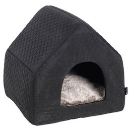 Flamingo Kuschelhöhle Hund Plüsch Grau 44 x 33 x 37 cm – Bild 1 von 1