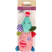 Produktbild von Flamingo Kuschelmaus Rosa Plüschspielzeug für Katzen Größe L 10,3x20x4cm - 1 Stk.