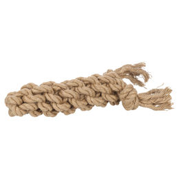 Flamingo Kush Zerrseil Hundespielzeug aus Naturmaterial mit 2 Knoten in Braun – Bild 1 von 4