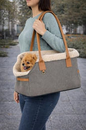 Flamingo Kuzco Hundetasche Braun aus Polyester für kleine Hunde 40x25x29cm – Bild 1 von 8