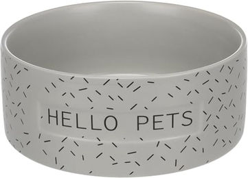 Flamingo Lada Futternapf aus Keramik groß grau für Hunde - 1,1 l – Bild 1 von 4