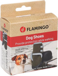 Flamingo Laky Pfotenschuhe für Hunde grün Größe M aus Polyester wasserabweisend – Bild 1 von 4