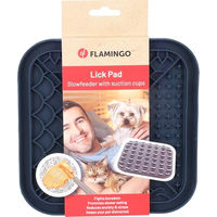Produktbild von Flamingo Leckmatte Tolo Dunkelblau 20x20cm