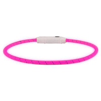 Produktbild von Flamingo LED Halsband Leora Rosa reflektierend aus Nylon für Hunde 33-63,5cm
