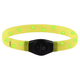 Flamingo LED Halsband Visio Light Jumbo Gelb wasserabweisend mit wiederaufladbarem Akku – Bild 1 von 2