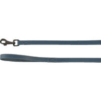 Produktbild von Flamingo Leder Führleine Denver Blau 130 cm x 20 mm - 130 cm