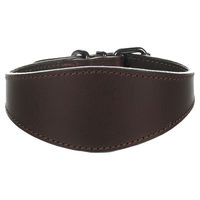 Produktbild von Flamingo Leder Halsband Denver für Windhunde braun Größe S-M Breite 50 mm