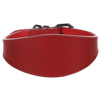 Produktbild von Flamingo Leder Halsband Denver für Windhunde in Rot Größe S/M