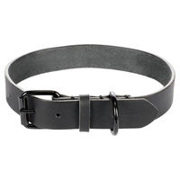 Produktbild von Flamingo Leder Halsband Leano Schwarz 47 - 57 cm 30 mm