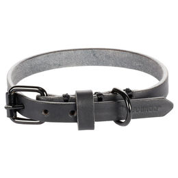 Flamingo Leder Halsband Leano Schwarz XS 21-26 cm 10 mm – Bild 1 von 1