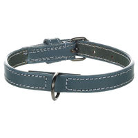 Produktbild von Flamingo Lederhalsband Denver Blau Größe S 15 mm Breite