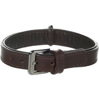 Produktbild von Flamingo Lederhalsband Denver mit Nieten Braun Größe M-L 30mm