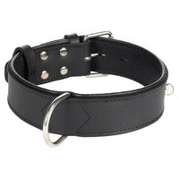 Produktbild von Flamingo Lederhalsband Seattle Schwarz M/L 44-54 cm 40 mm