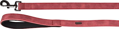 Flamingo Leine Delu aus Kunstleder Rot 130 cm 25 mm - 130 cm – Bild 1 von 2