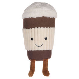 Flamingo Leka Eiscreme Hundespielzeug aus Plüsch braun/weiß 11x9x22cm – Bild 1 von 5