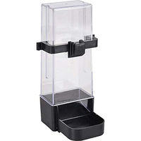Produktbild von Flamingo Libby Vogeldispenser Futternapf aus Kunststoff Schwarz Transparent