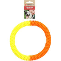 Produktbild von Flamingo Lipa Ring Hundespielzeug aus TPR Gelb Orange Schwimmfähig