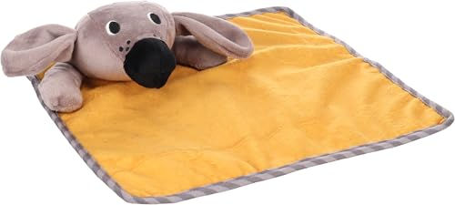 Flamingo Livo Kuscheltuch Flamingo Hundespielzeug für Welpen in Beige Gelb mit Squeaker und Knistergeräusch - 1 Stk. – Bild 1 von 3