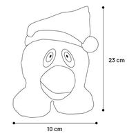 Produktbild von Flamingo Lody Pinguin Plüschspielzeug für Hunde Schwarz mit Squeaker 10x8,3x23cm