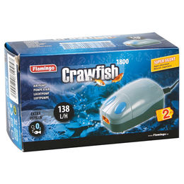 Flamingo Luftpumpe Crawfish 1800 für Aquarien mit 138 l/h und 2,3W – Bild 1 von 2