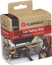 Flamingo Luigi Autoleine für Hunde Schwarz Größe S aus Polyester – Bild 1 von 6