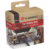Produktbild von Flamingo Luigi Autoleine für Hunde Schwarz Größe S aus Polyester