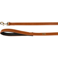 Produktbild von Flamingo Lyabo Hundeleine aus Kunstleder Braun 130 cm 25 mm - 130 cm