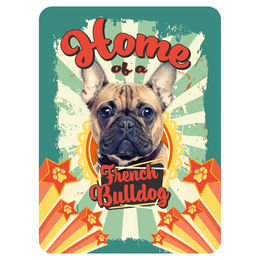 Flamingo Magnet Home of a French Bulldog – Bild 1 von 1