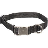 Produktbild von Flamingo Mago Hundehalsband aus Baumwolle Dunkelgrau Größe L 45-65cm
