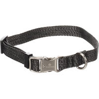 Produktbild von Flamingo Mago Hundehalsband aus Baumwolle Dunkelgrau Größe S 30-45cm