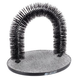 Flamingo Massage- und Fellpflegebogen für Hunde, 36x28,5cm, grau/schwarz – Bild 1 von 4