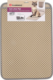 Flamingo Matz Katzenstreu-Matte aus Kunststoff in Beige 50 x 40 x 1,3 cm - 1 Stk. – Bild 1 von 5