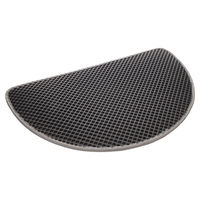 Produktbild von Flamingo Matz Katzenstreu Matte halbrund Grau aus Kunststoff 65 x 40 x 1,3 cm - 1 Stk.