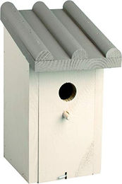 Flamingo Meisennistkasten Kiev Cottage aus Holz in Braun und Weiß – Bild 1 von 1