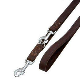 Produktbild von Flamingo Memphis Trainingsleine aus Leder Braun 200cm - 200 cm