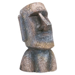Produktbild von Flamingo Moai Figur und Höhle Aquariendekoration für Fische 4,5x5x9 cm