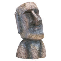 Produktbild von Flamingo Moai Figur und Höhle Aquariendekoration für Fische 4,5x5x9 cm